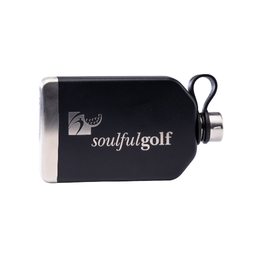 Keep your beverage of choice at the ready in this sleek, stylish flask. The Soulful Golf Flask is the perfect companion for those times when you need to sip your favorite beverage discretely. The stainless steel double-wall vacuum insulation keeps drinks cold and It includes a silicon funnel for easy pour.