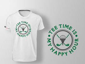 Tee Time is My Happy Hour - Golf "Tee" Shirt