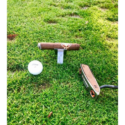 This unique, elegant and durable holder will keep your cigars safe and within reach while you enjoy the game!  It folds for easy travel or storage .and can fit easily in your pocket or golf bag. You will want to grab a few so you can Use it at home, on the course, or anywhere you want to relax with a good smoke! 