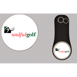 Fix your divot, mark your ball, and sharpen your golf pencil with The Soulful Golf Pitchfix Divot Set. The Set includes 2 Extra Ball Markers and is a handy accessory for golfing. It also includes rubberized handles and a ball marker and the metal round tin turns this into a high-quality gift item.  