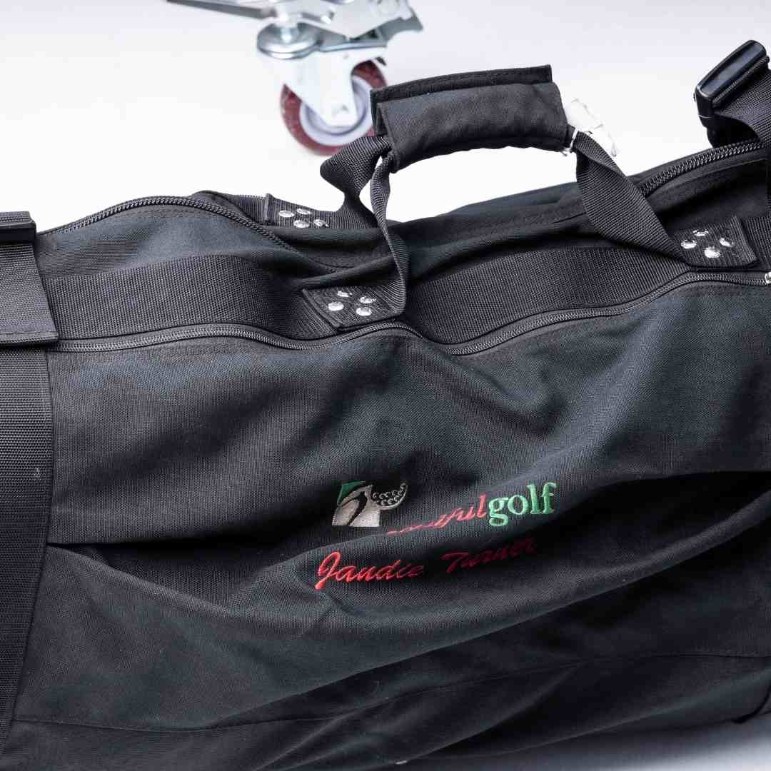 Soulful Golf Collegiate Golf Bag (Black with Red)